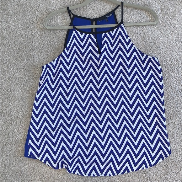 Chevron sleeveless blouse size small - Picture 1 of 3